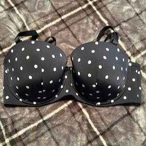 Torrid Bra Black Polka Dot 38DD